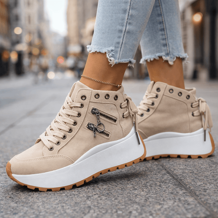 Celestia - Gepolsterte Plateau-Sneaker
