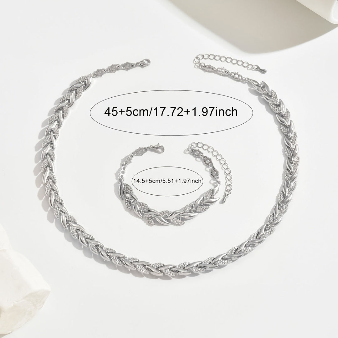 Yvonne - Funkelndes Halsketten- und Armband-Set