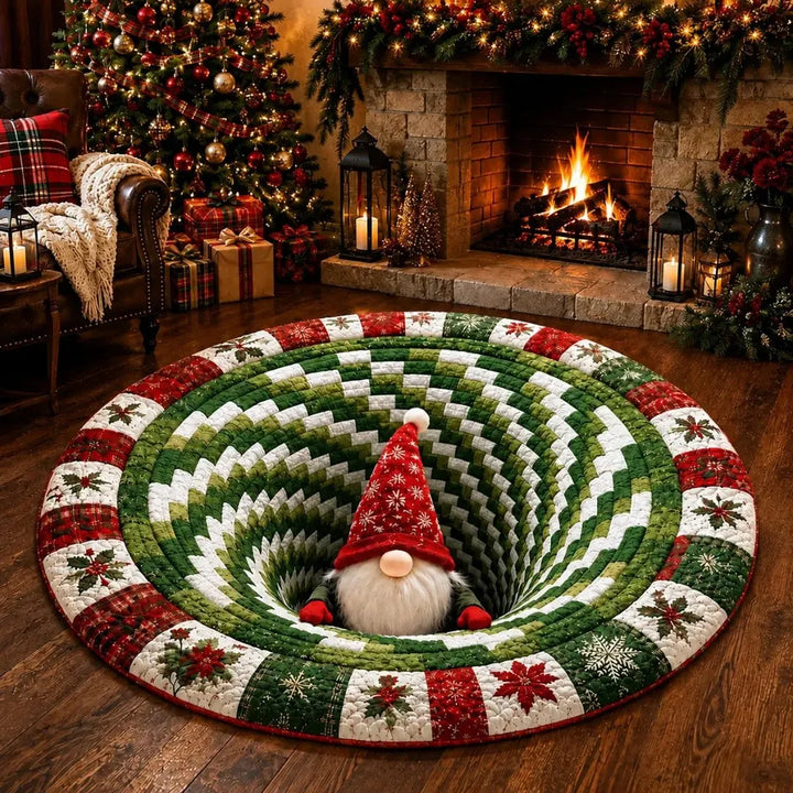 Adelie - Runder festlicher Weihnachtsteppich