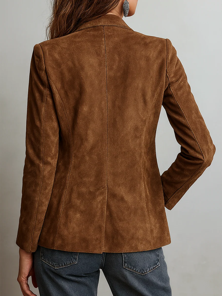 Mirevalle - Maßgeschneiderter Vintage-Wildlederblazer