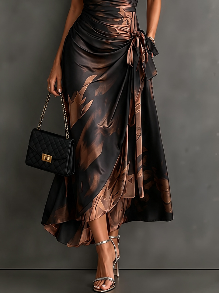 Kaia - Weiches Wickel-Hemdkleid