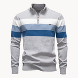 Sylvar - Stretchstrick-Viertelreißverschluss-Pullover