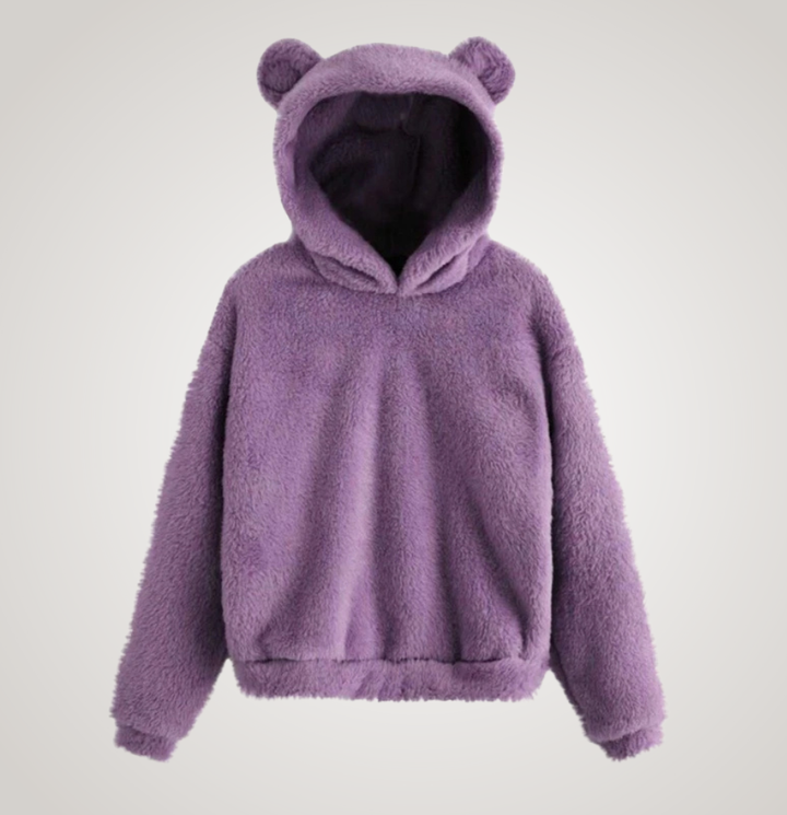 Tialyn - Plüsch-Hoodie mit Bärenohren