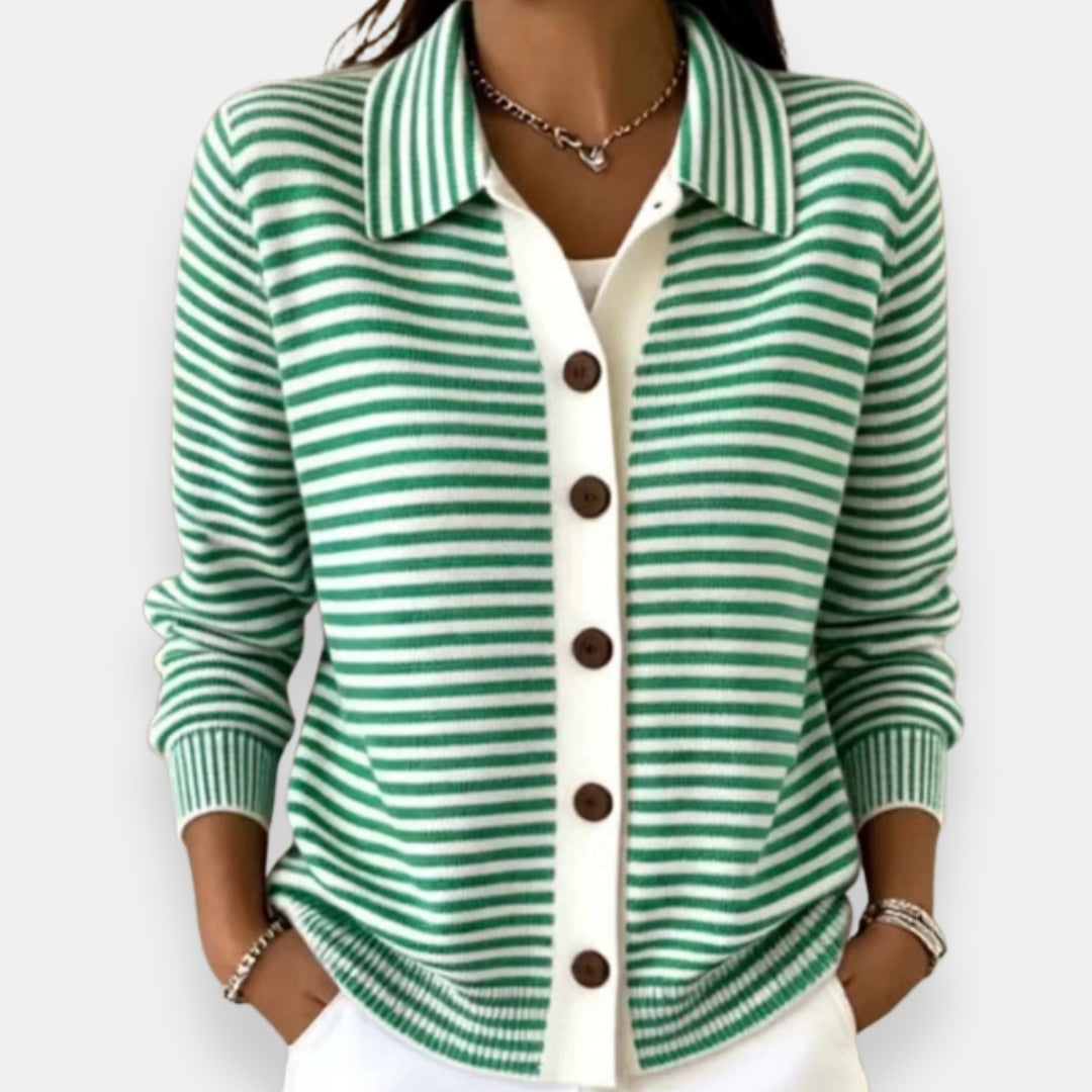 Briana - weicher, gestreifter Cardigan