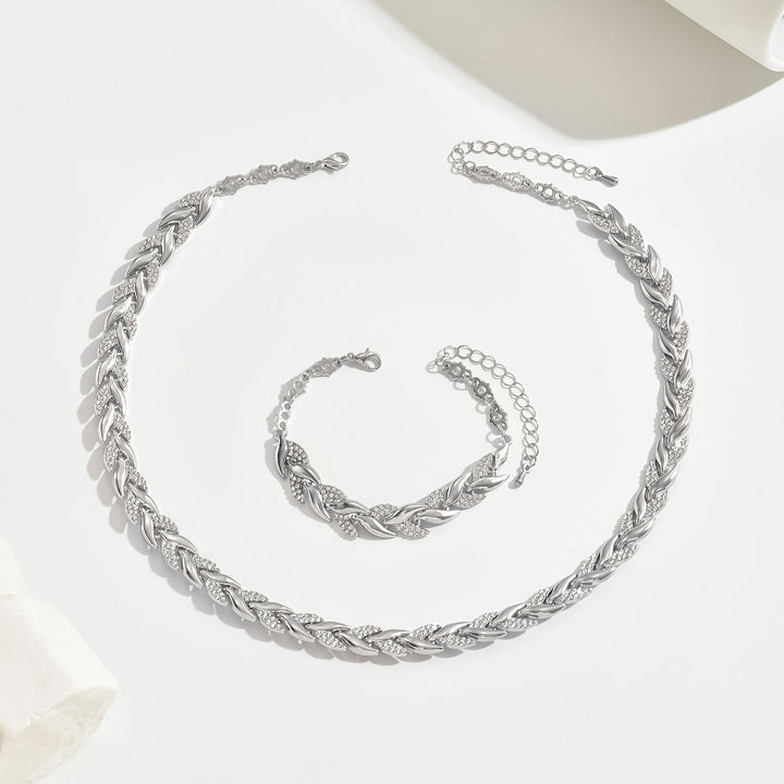 Yvonne - Funkelndes Halsketten- und Armband-Set