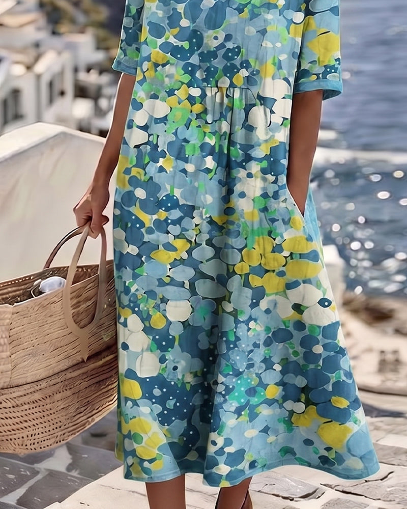 Adria - Soft-Touch A-Linien-Midikleid