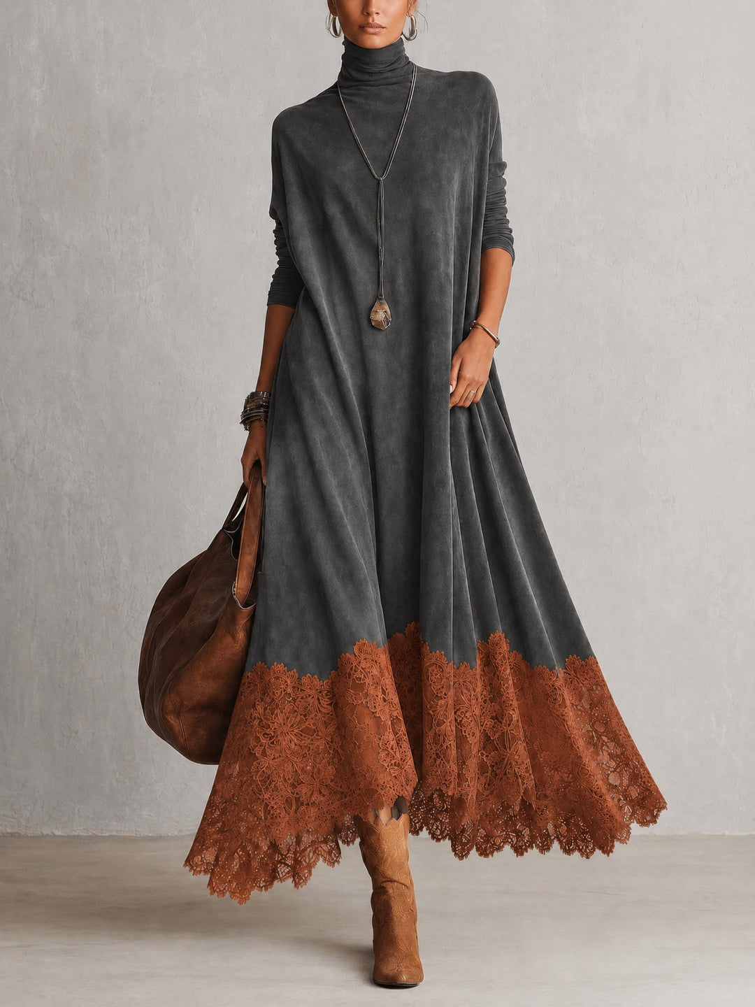 Lavina - Weiches A-Linien-Maxikleid