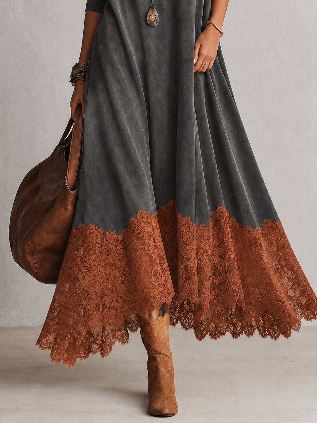 Lavina - Weiches A-Linien-Maxikleid