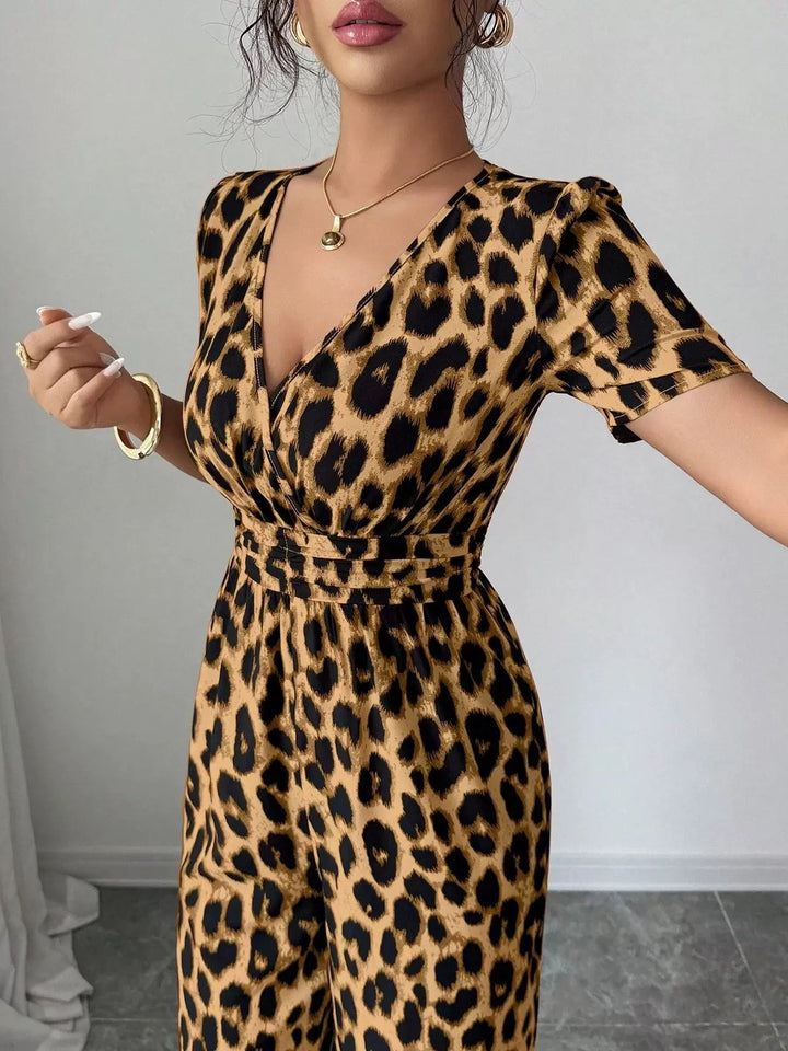 Eveliora - Eleganter Jumpsuit mit Animalprint