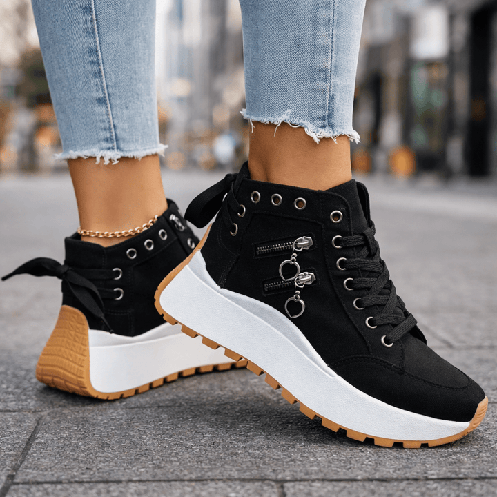 Celestia - Gepolsterte Plateau-Sneaker