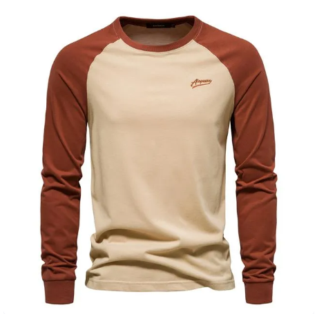 Arvex - Soft-Touch Langarm-T-Shirt mit Rundhalsausschnitt