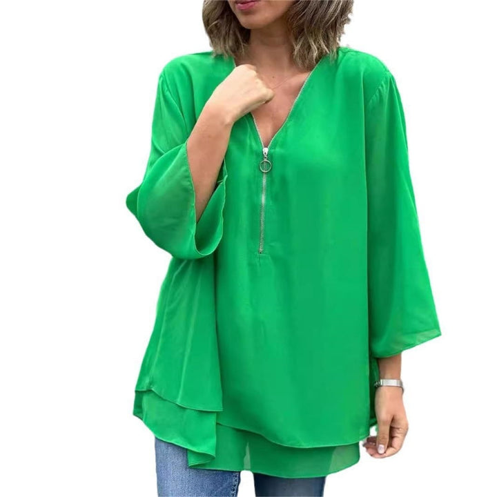 Brinavelle - Fließende Chiffon-Tunikabluse