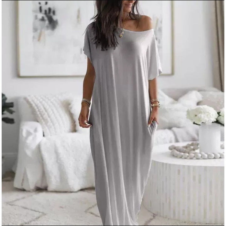 Ulissa - Schulterfreies Maxikleid