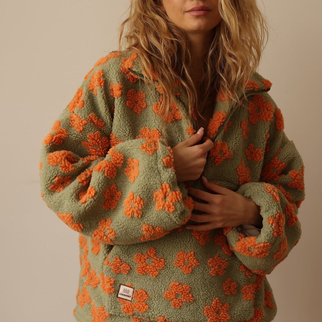 Fallon - Floraler Soft-Touch-Pullover