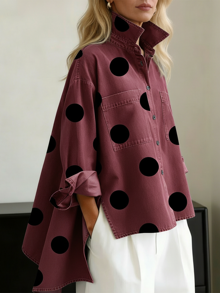 Kelsey - Bluse mit weichem Griff und Stickerei