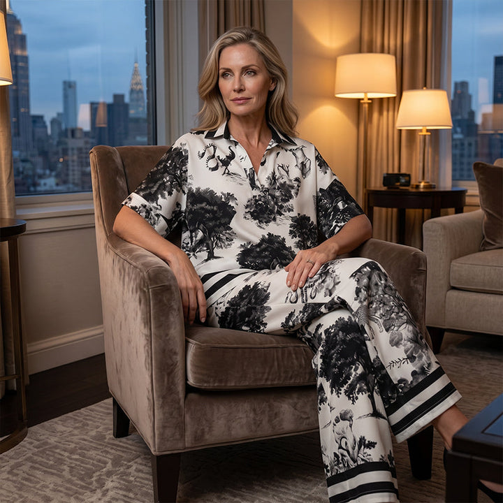 Adley - weitbeiniger Jumpsuit mit Blumenmuster