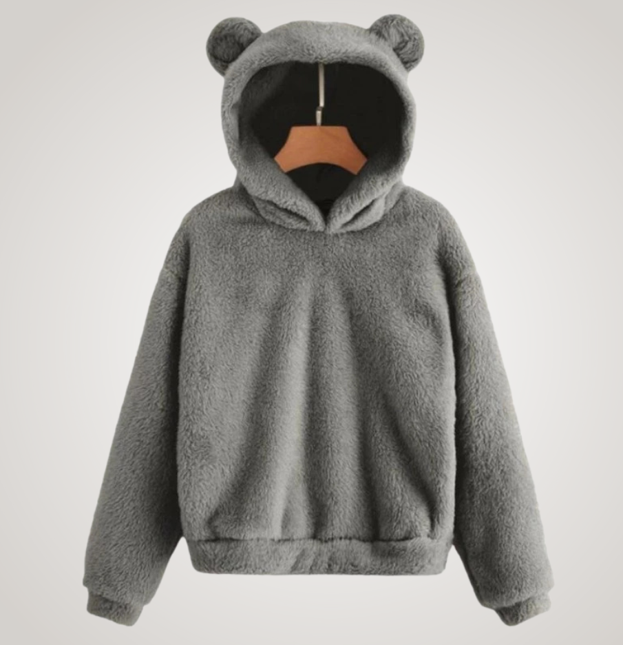 Tialyn - Plüsch-Hoodie mit Bärenohren