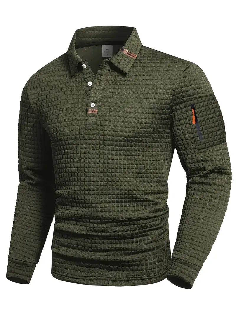 Reeve - Strukturiertes Poloshirt