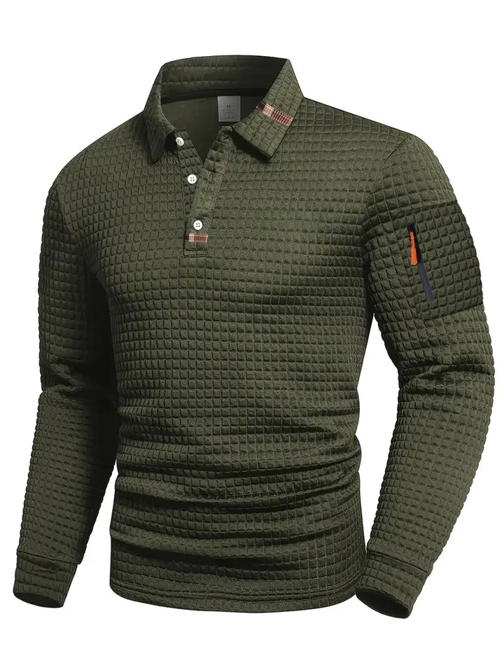 Reeve - Strukturiertes Poloshirt
