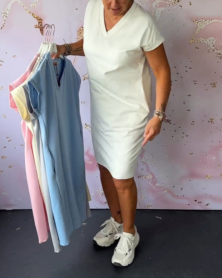 Virella - supersoftes Sommerkleid mit V-Ausschnitt