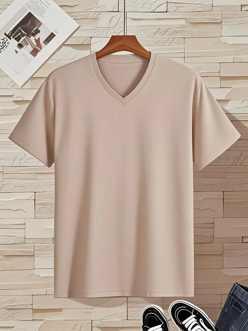Trevor - Soft-Touch-T-Shirt mit V-Ausschnitt