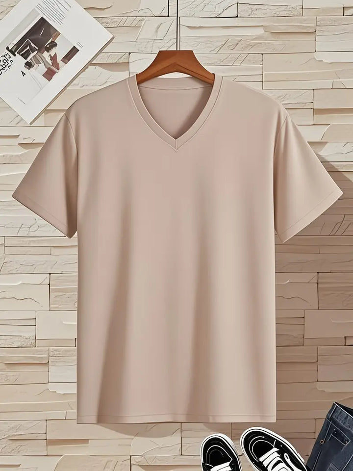 Trevor - Soft-Touch-T-Shirt mit V-Ausschnitt
