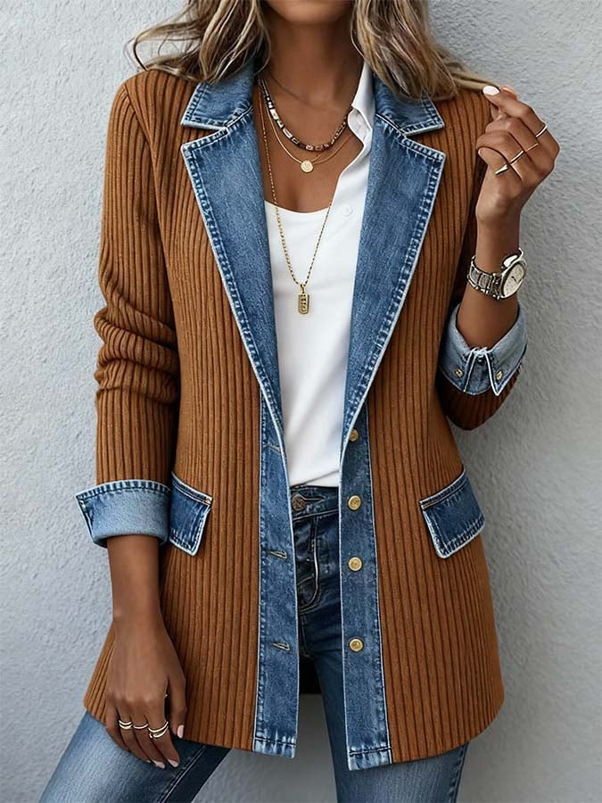 Zyrelle - Legerer Strickcardigan mit Knopfleiste
