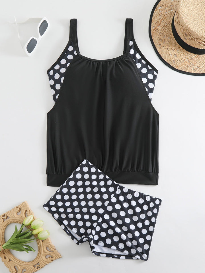 Celandine - Schnelltrocknendes Bikini-Set mit Retro-Polka-Dots