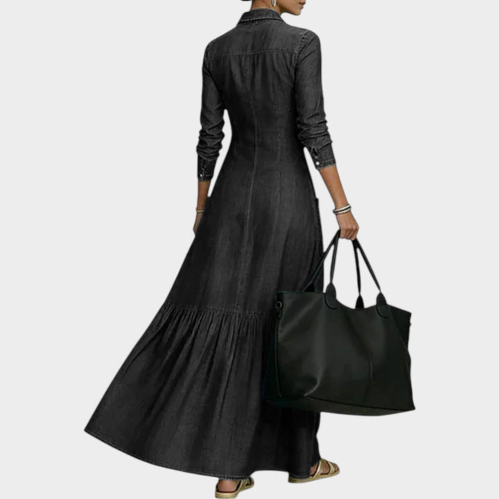 Mavira - Soft-Touch-Maxikleid