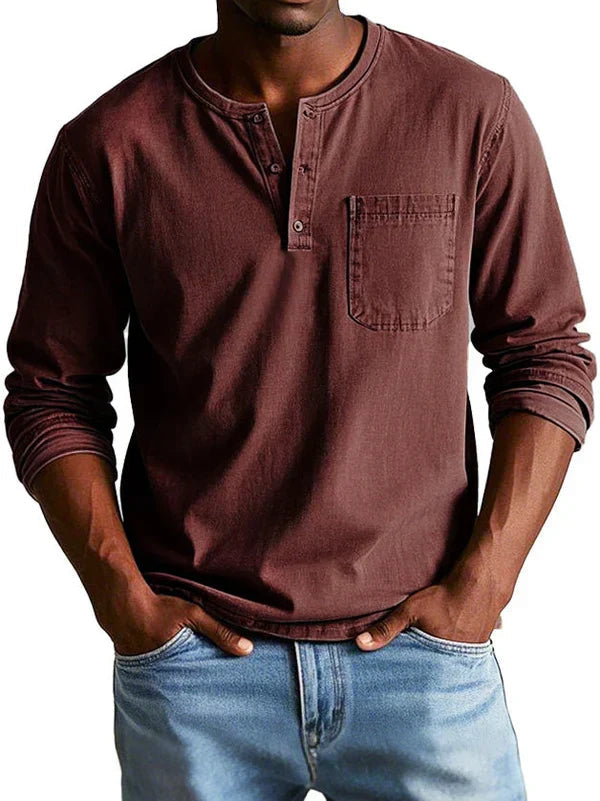 Emmett - Softtouch-Henleyshirt