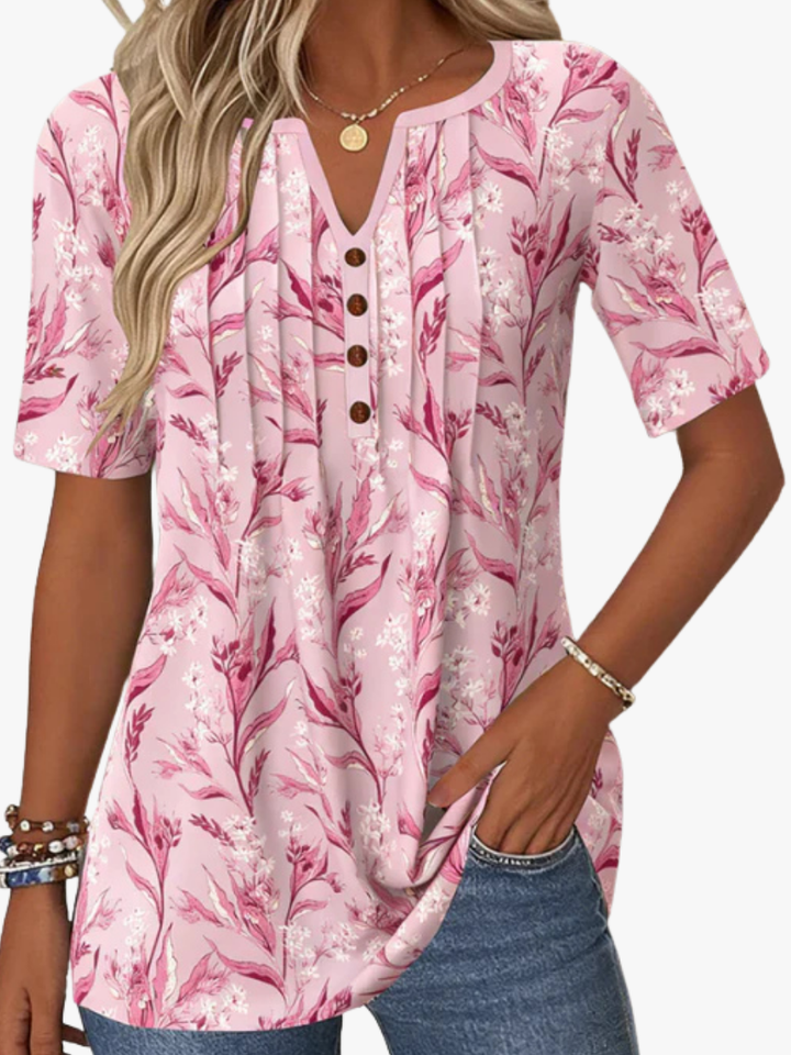 Doreva - Leichtes florales Shirt