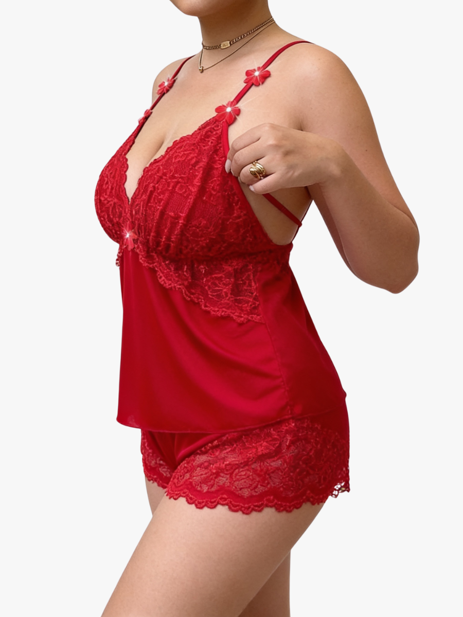 Maelynn - Luxuriöses Set aus Cami-Top und Shorts