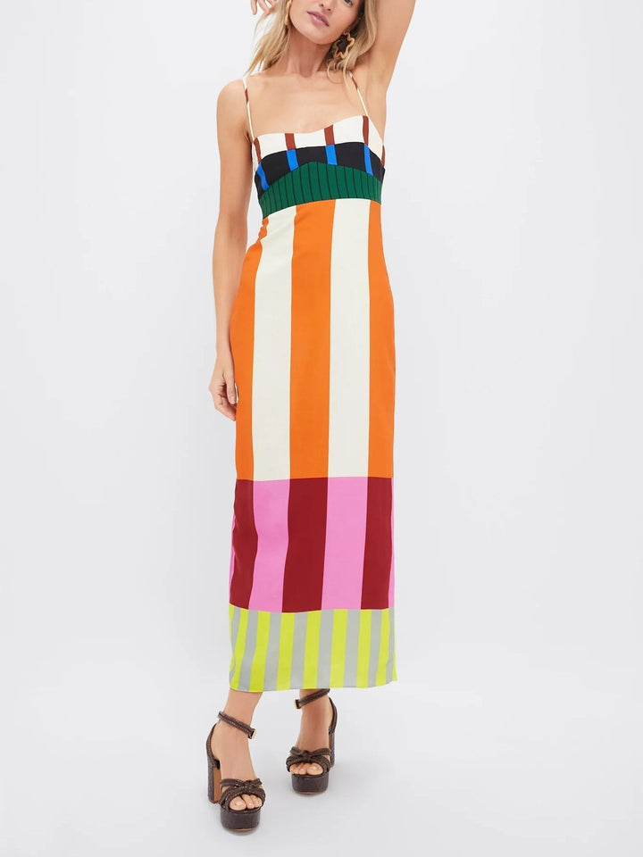 Norisse - Gestreiftes Soft-Touch-Sommerkleid