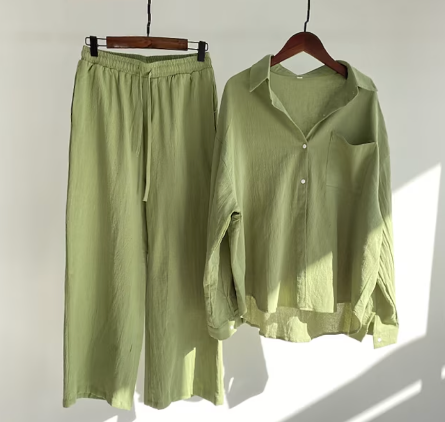 Kairi - Set aus Oversize-Bluse und Palazzohose
