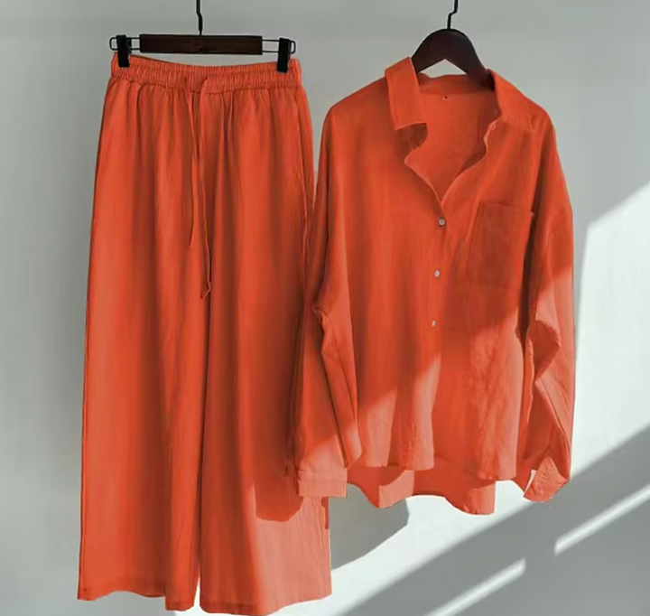 Kairi - Set aus Oversize-Bluse und Palazzohose