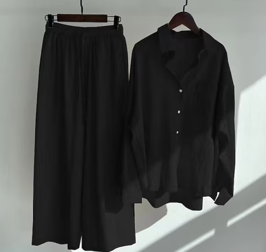 Kairi - Set aus Oversize-Bluse und Palazzohose