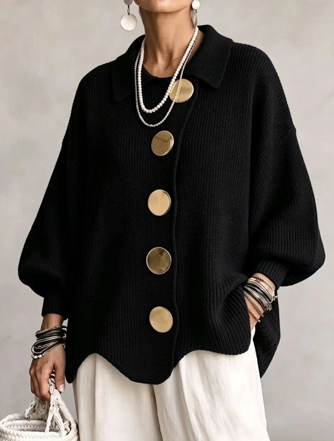 Kaelinae - Schwerer Oversize-Cardigan