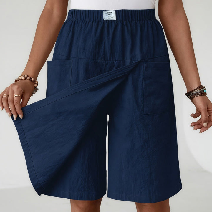 Fiorisse - Premium-Stretch-Skort mit Wickelfront