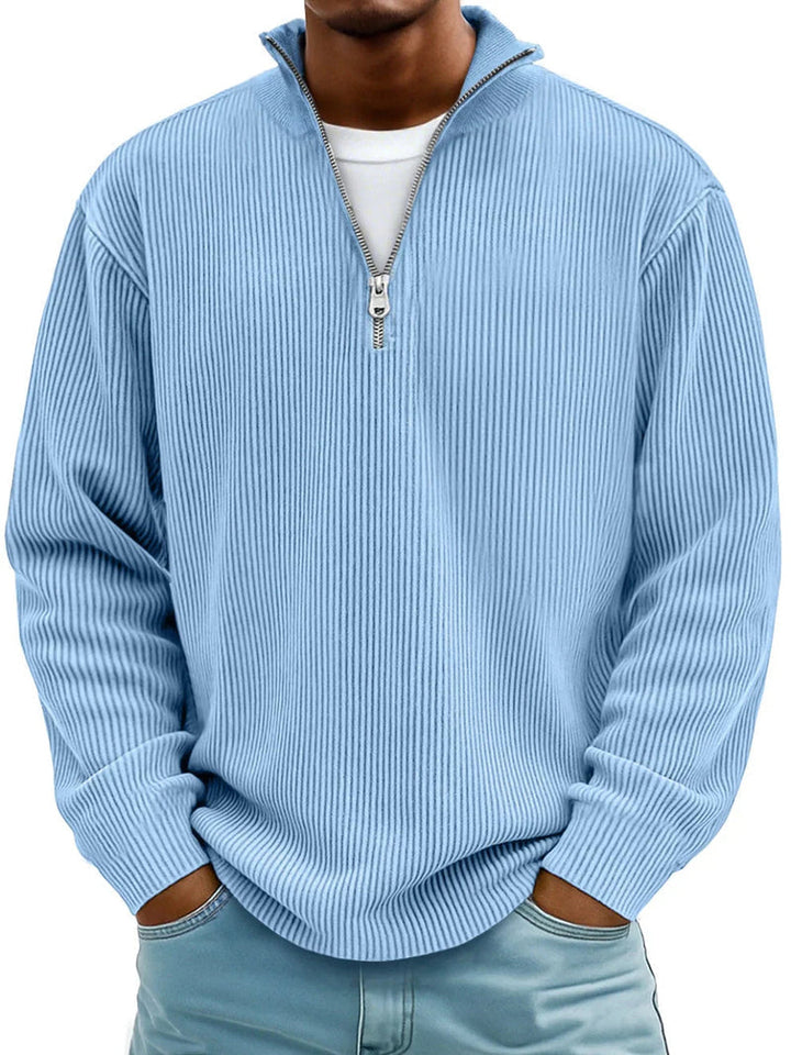 Blackden - Rippstrick-Half-Zip-Pullover