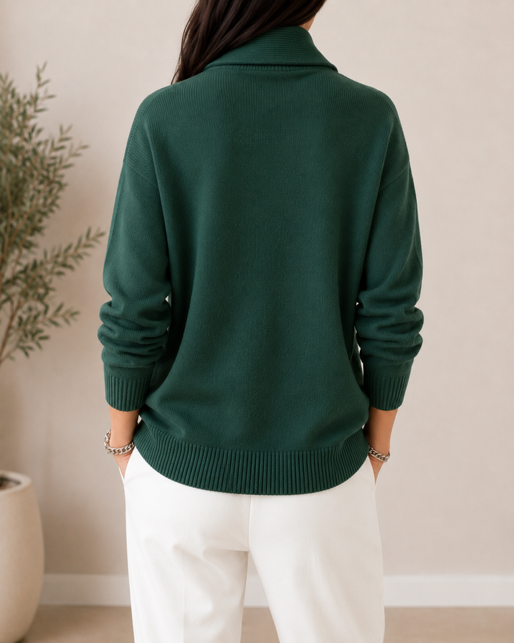 Amandina - Extraweicher V-Ausschnitt-Pullover
