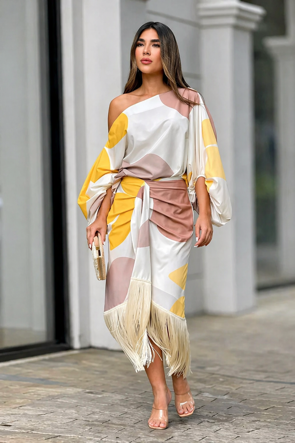 Saylor - Luxuriöses Fransenkleid