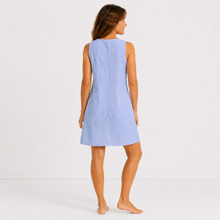 Jolina - Gestreiftes Sommerkleid mit Soft-Touch-Finish