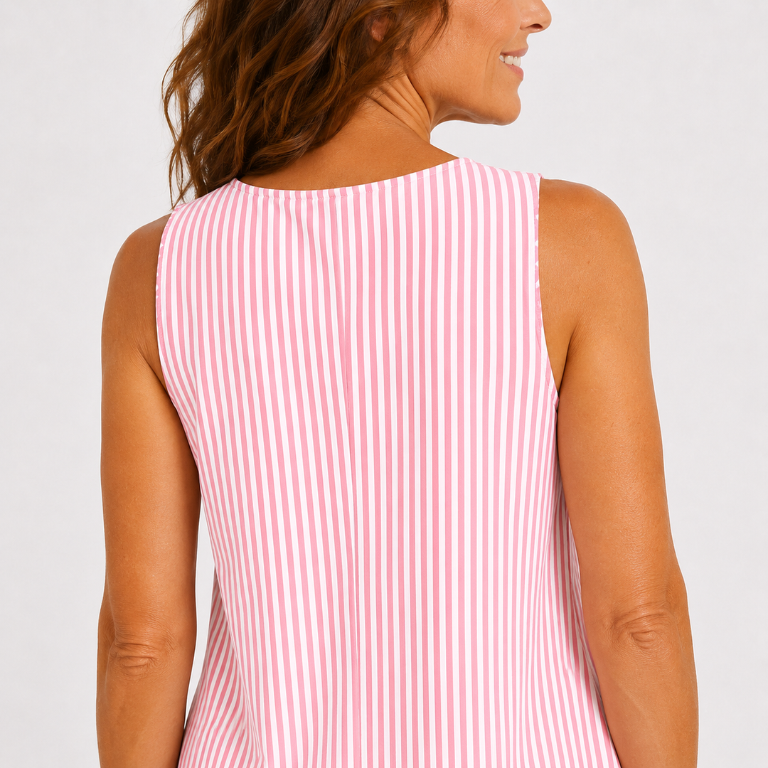 Jolina - Gestreiftes Sommerkleid mit Soft-Touch-Finish