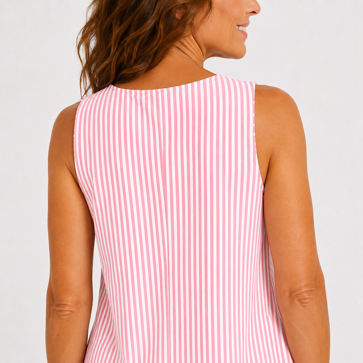 Jolina - Gestreiftes Sommerkleid mit Soft-Touch-Finish
