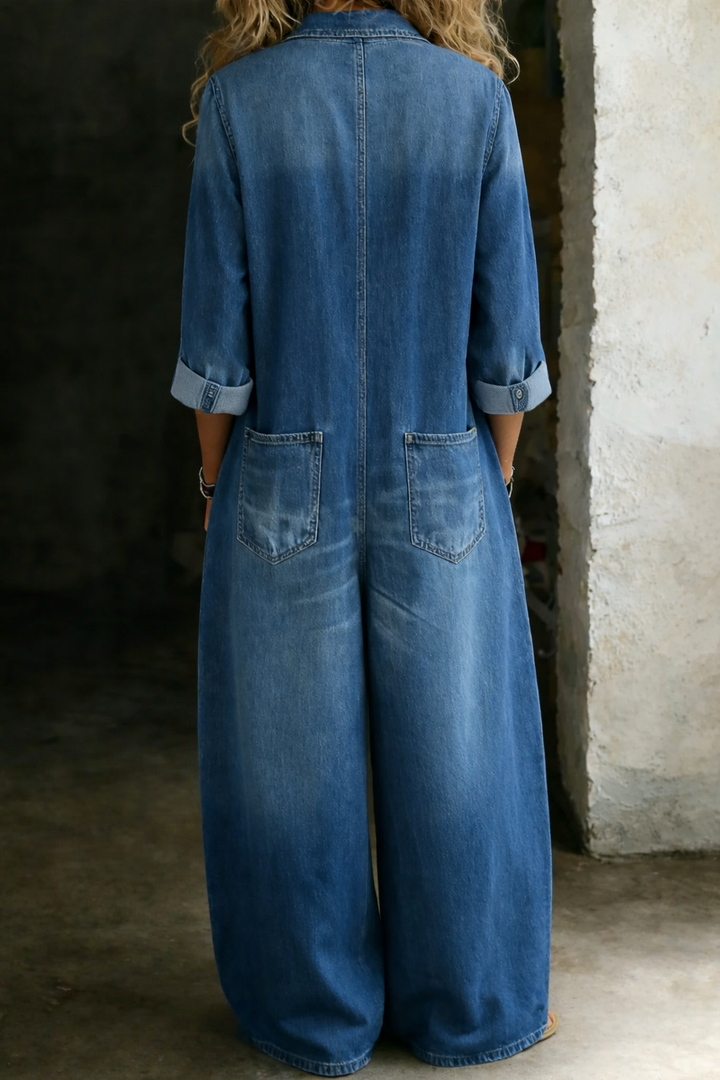Thalassa - Legerer Denim-Jumpsuit