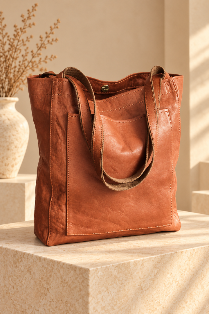 Dione - Strukturierte Tote-Bag mit Reißverschluss
