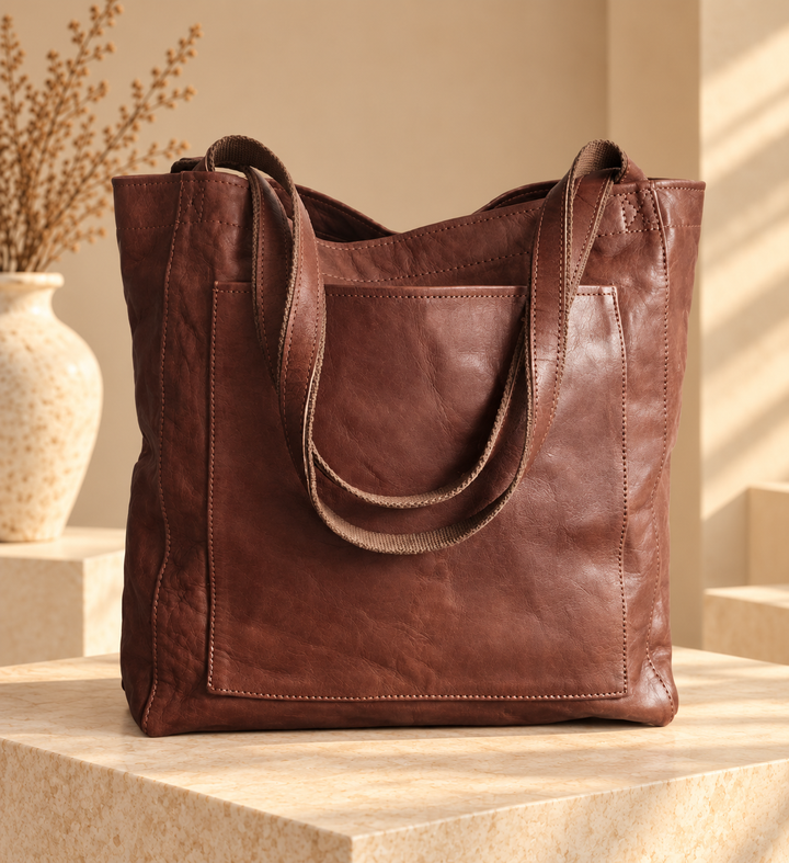 Dione - Strukturierte Tote-Bag mit Reißverschluss