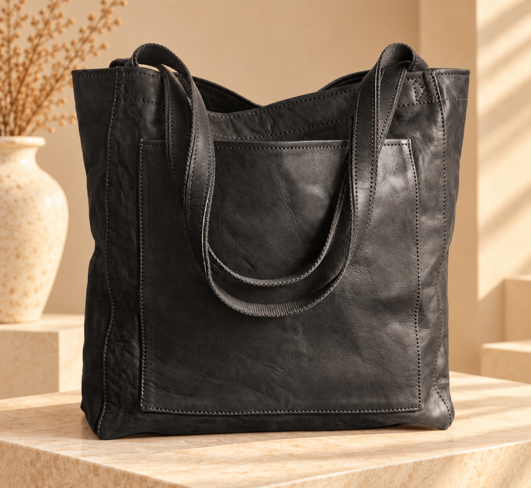 Dione - Strukturierte Tote-Bag mit Reißverschluss