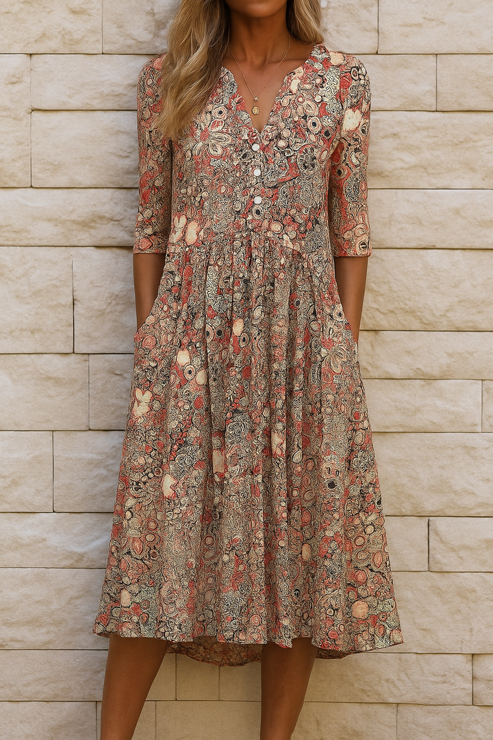 Lirenne - Soft-Touch-Midikleid