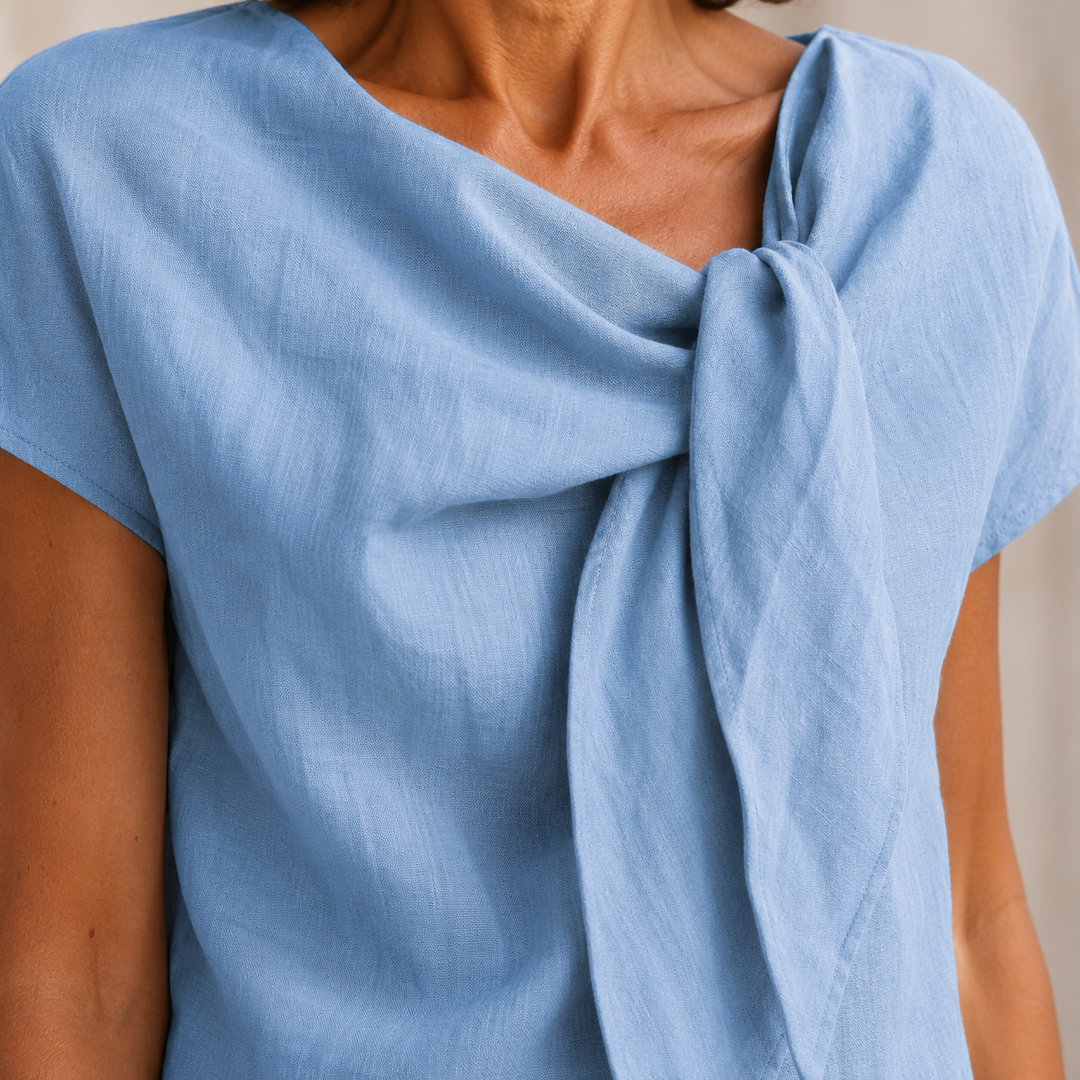 Elissara - Luftig-leichtes Kleid mit Schluppenkragen
